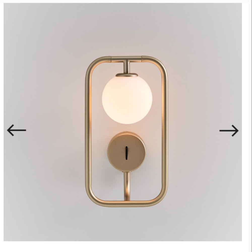 2 Seed Design Sircle Sconces in Champagne Gold